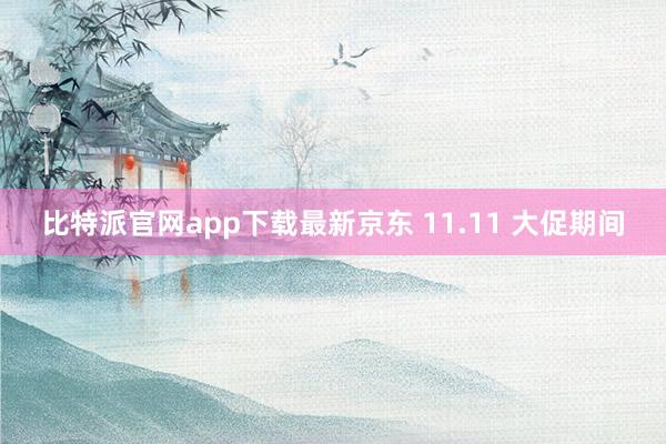 比特派官网app下载最新京东 11.11 大促期间