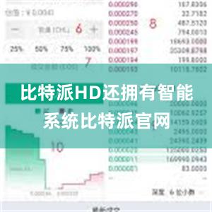 比特派HD还拥有智能系统比特派官网